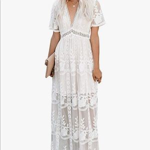 Eco sunny dress, Large, White